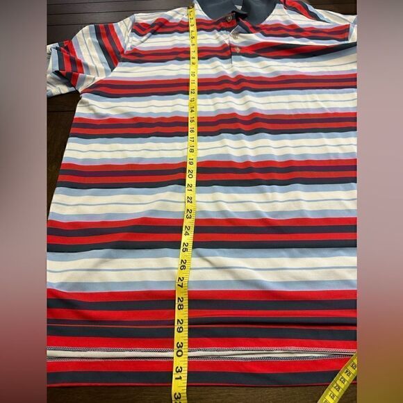 Nike Golf DriFit Mens XXL Striped Short Sleeve Polo - Picture 7 of 7